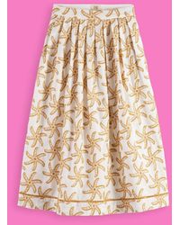 Monsoon - Scotch And Soda Embroidered Maxi Skirt Natural - Lyst
