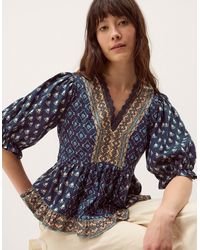 Monsoon - Stacee Print Jersey Top - Lyst