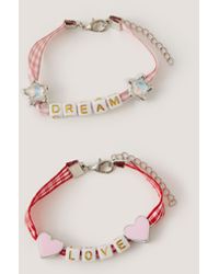 Monsoon - 2-pack Mon Cheri Bead Gingham Bracelets - Lyst