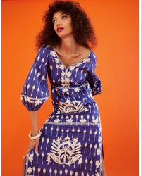 Monsoon Clemence Embroidered Maxi Dress 