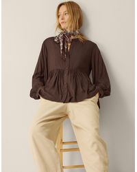 Monsoon - Sandy Relaxed Blouse Brown - Lyst