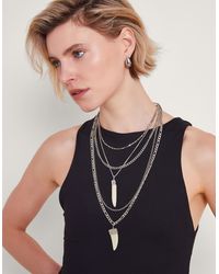 Monsoon - Multi Layered Necklace - Lyst