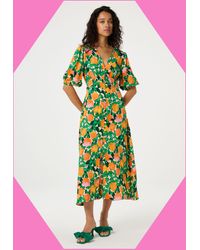Monsoon - Fabienne Chapot Ana Fruity Floral Midi Dress Green - Lyst