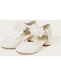 Monsoon - Corsage Two-part Heels Ivory - Lyst