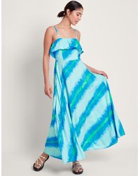 Monsoon - Zifia Stripe Dress Blue - Lyst