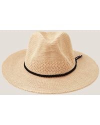 Monsoon - Nene Woven Fedora Sun Hat - Lyst