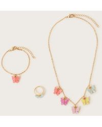 Monsoon - Rainbow Butterfly Jewellery Set - Lyst