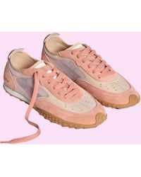 Monsoon - Hoff Bridge Mesh Trainers Orange - Lyst