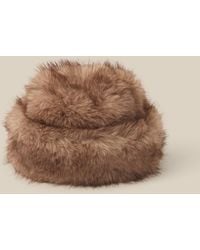 Monsoon - Rhi Faux Fur Hat - Lyst