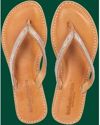 Monsoon - Laidback London Seri Beaded Sandals Silver - Lyst