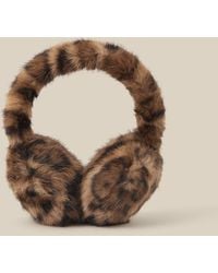 Monsoon - Niya Leopard Print Earmuffs - Lyst