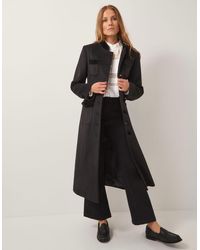 Monsoon - Viv Velvet Trim Military Coat - Lyst
