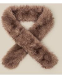 Monsoon - Esta Faux Fur Skinny Scarf - Lyst