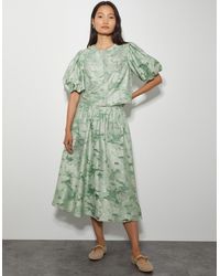 Monsoon - Josie Floral Jacquard Top - Lyst
