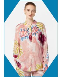 Monsoon - Scotch And Soda Relaxed Print Shirt Pink - Lyst