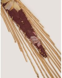 Monsoon - Ida Floral Embellished Skinny Scarf - Lyst