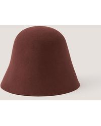 Monsoon - Fae Wool Bucket Hat Brown - Lyst