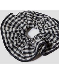 Monsoon - Oversized Gingham Hair Scrunchie - Lyst
