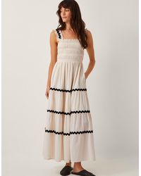 Monsoon - Tabitha Sleeveless Smocked Dress - Lyst
