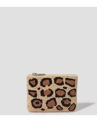 Monsoon - Leopard Beaded Coin Purse - Lyst