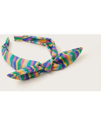 Monsoon - Rainbow Stripe Bow Headband - Lyst