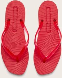 Monsoon - Sleepers Tapered Flip Flops Red - Lyst