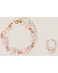 Monsoon - Rose Bracelet & Adjustable Ring Set - Lyst