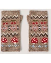 Monsoon - Mia Mushroom Wrist Warmers - Lyst
