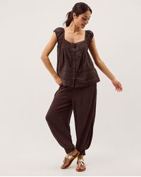 Monsoon - Olivia Lace Trim Top - Lyst