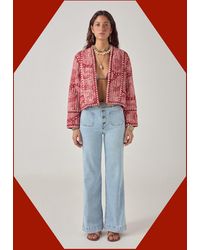 Monsoon - Maison Hotel Sujata Paisley Quilted Jacket Red - Lyst