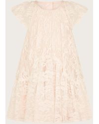Monsoon - Baby Annette Lace Dress Pink - Lyst