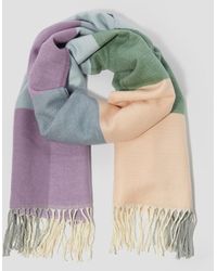 Monsoon - Alma Check Tassel Scarf - Lyst