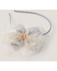 Monsoon - Sequin Tulle Bow Headband - Lyst