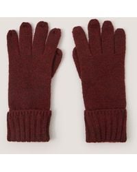 Monsoon - Aster Knitted Gloves Red - Lyst