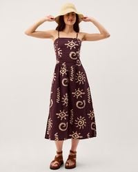 Monsoon - Mafalda Print Bandeau Midi Dress - Lyst