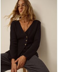 Monsoon - Saf V-neck Crossover Cardigan Black - Lyst