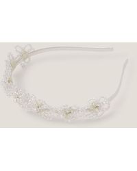 Monsoon - Flower Beaded Headband - Lyst