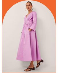 Monsoon - Devotion Twins Cycle Button-front Maxi Dress - Lyst