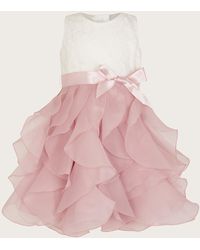 Monsoon - Baby Lace Cancan Ruffle Dress Pink - Lyst