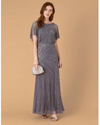 monsoon grey maxi dress