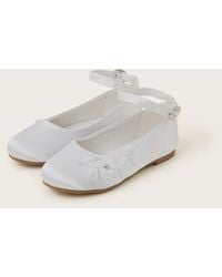 Monsoon - Communion Flower Ballet Flats White - Lyst