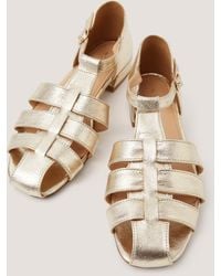 Monsoon - Bobbi Fisherman Leather Sandals - Lyst