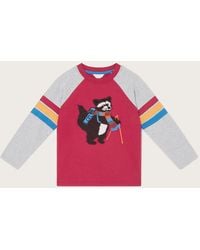 Monsoon - Raccoon Raglan T-shirt Red - Lyst
