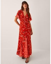 Monsoon - Tallie Floral Cape Maxi Dress - Lyst