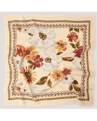 Monsoon - Square Floral Print Scarf - Lyst