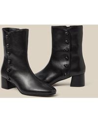 Monsoon - Hettie Leather Ankle Boots - Lyst