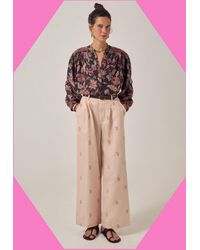 Monsoon - Maison Hotel Luna Paisley Print Blouse Black - Lyst