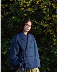 Monsoon - East Reyna Denim Padded Jacket Blue - Lyst