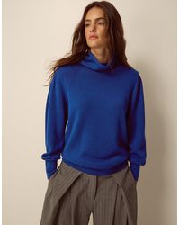 Monsoon - Hol High Neck Jumper Blue - Lyst
