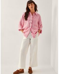 Monsoon - Harper Regular Wide Leg 100% Cotton Jeans - Lyst
